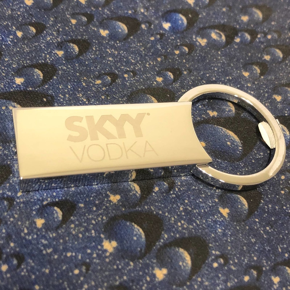 Skyy Branded Metal Keychain